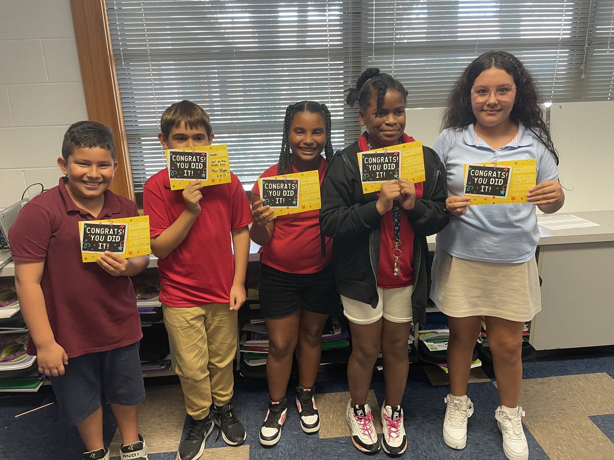 These <a href="/LelyLionsRoar/">Lely Elementary</a> 4th graders all got 100% on their math unit 3 test! Way to go!