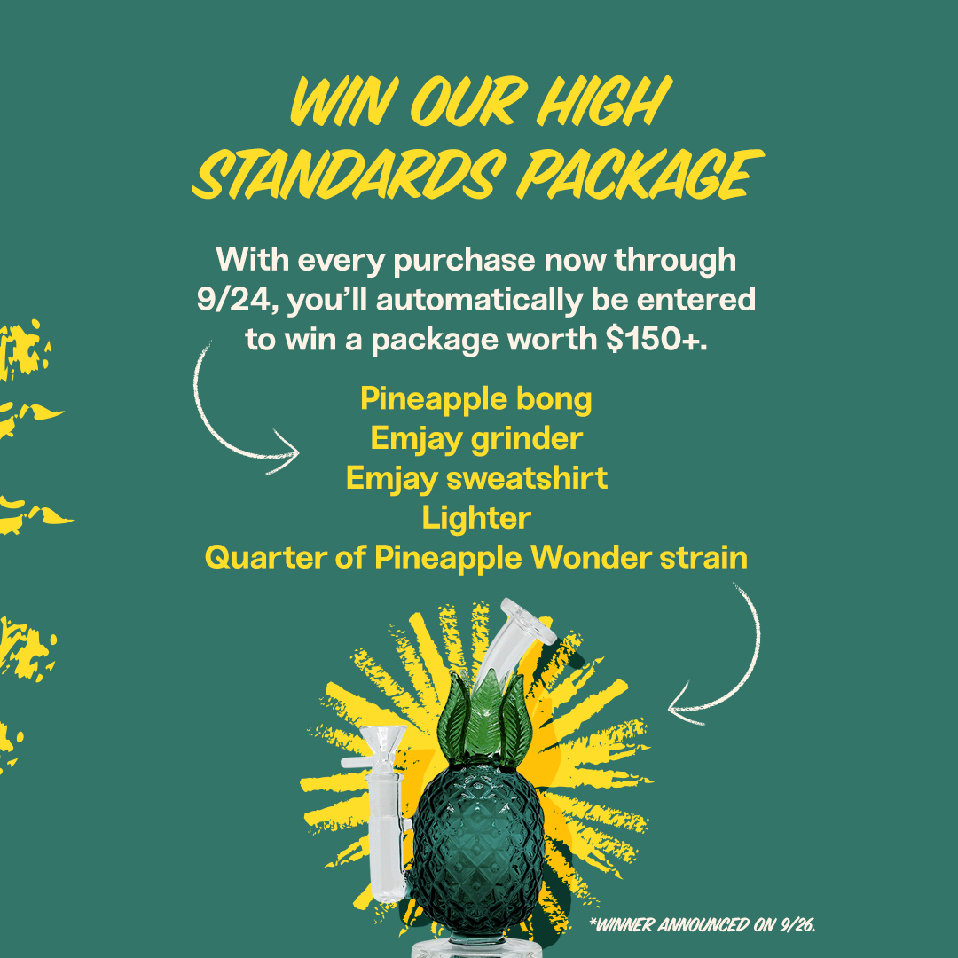 emjaydelivery's tweet photo. you could be the lucky winner of a pineapple bong (and more):
https://t.co/DkmxSBfYO6 https://t.co/BtaUuC7IEl