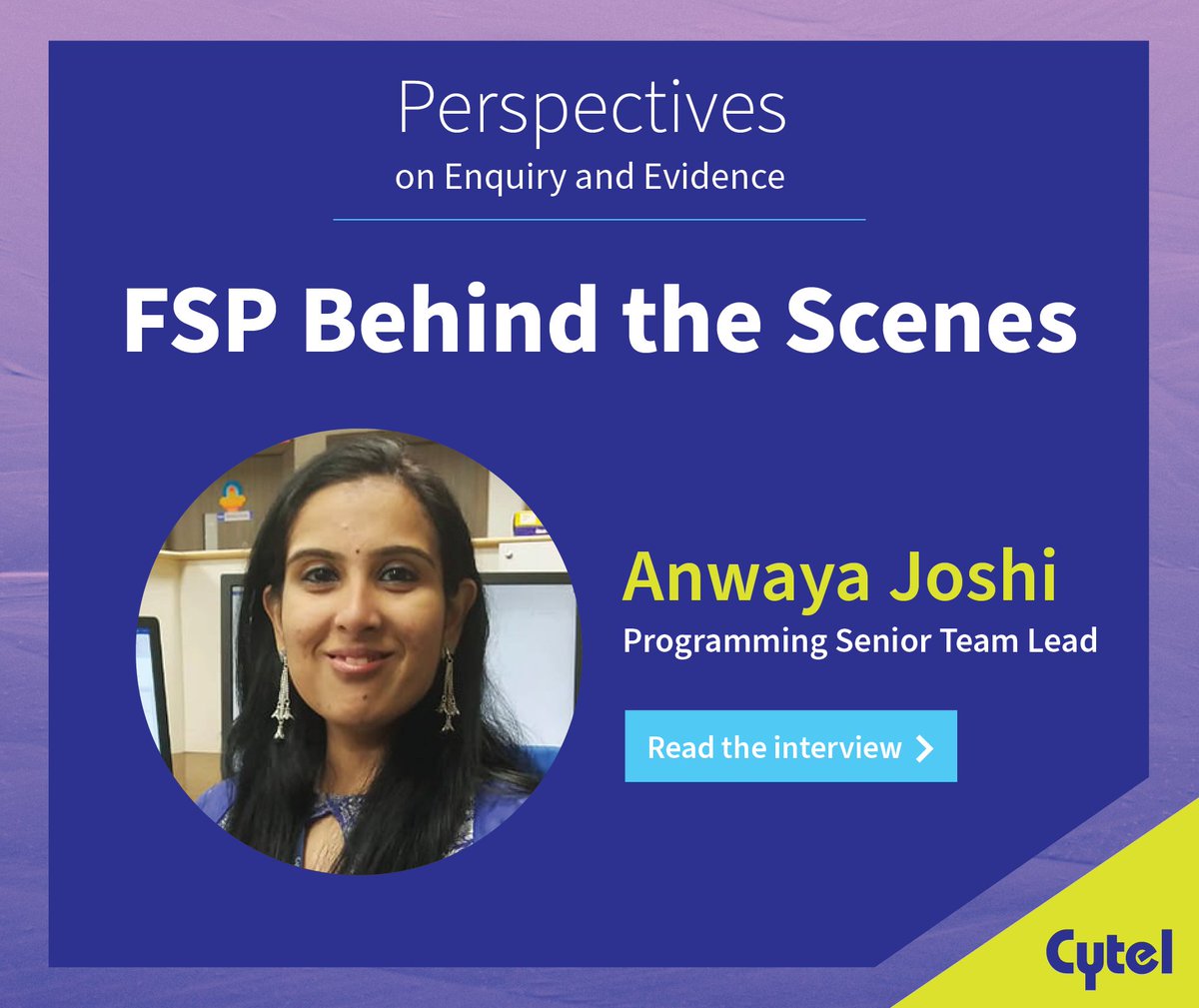cytel's tweet image. 🌟 Interested in a #career as a #StatisticalProgrammer? Anwaya Joshi shares her experience, some of the fascinating projects she’s worked on, and what it’s like to work at Cytel. bit.ly/3Prc1NH
#statistics #biostatistics #programming #statisticalprogramming #pharma