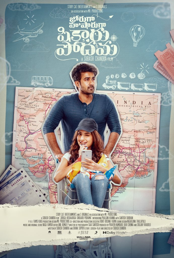 SonyMusicSouth's tweet photo. Let us take you on a romantic, fun filled JOURNEY OF A LIFETIME - “Joruga Hushaaruga Shikaaru Podhama” a film by Subash Chandra 💙🛤️

@JHSP_TheFilm @subash1240 @santoshsoban @phalgunikhanna5 @NagaVamshiKris1 #storycatentertainments @soriginals @mrproductionsin @iamdheerajraju @anilkumarp0106 #Saaisantosh @NAGARJUNT @rohitacts  @vamsikaka