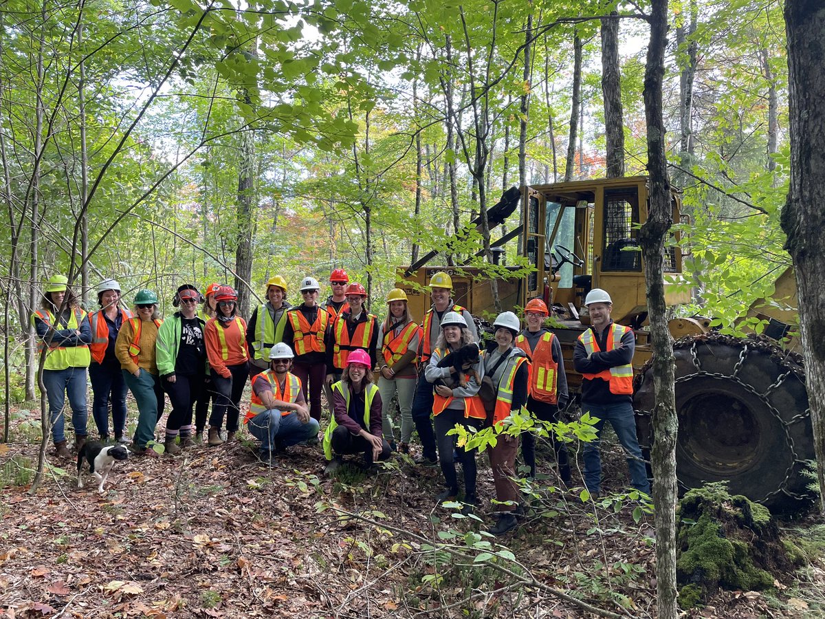 Great tour yesterday with MNRF Fish and Wildlife Policy Branch, discussing how fish and wildlife values are protected during forest management planning and operations.🐟🫎🌳