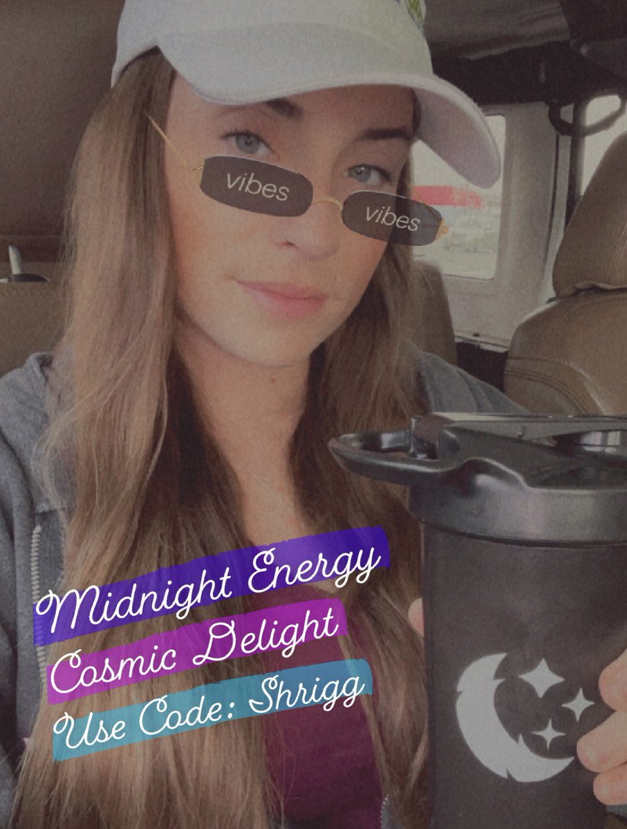 SheroStreams's tweet photo. You know the VIBES β¨ π @DrinkMidnight #CosmicDelight #CleanEnergy Use my code (Shrigg) for 10% off! π You know you wanna! https://t.co/95XjfnEQfj
