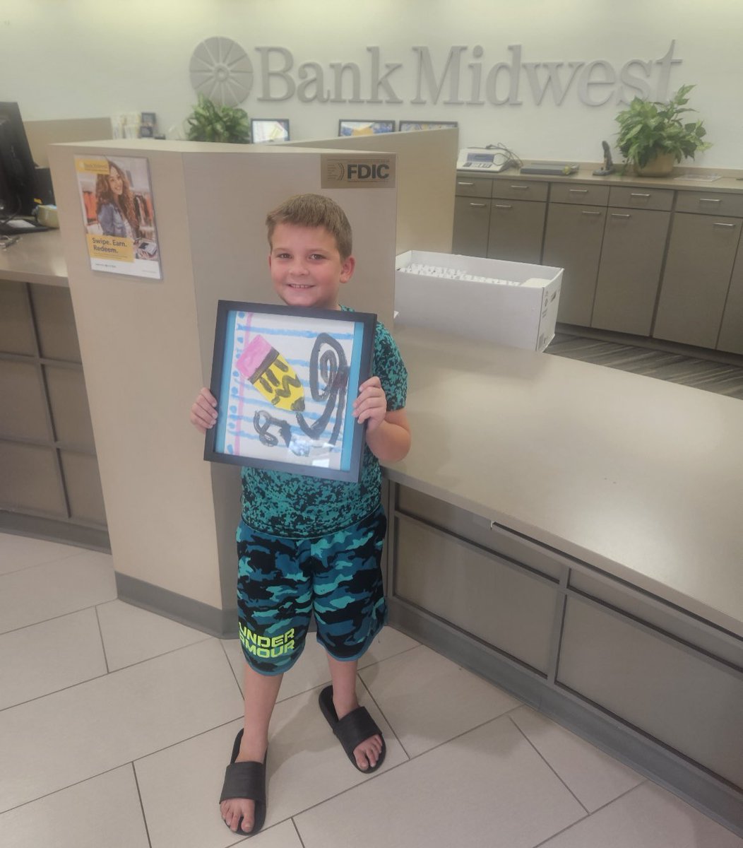 Seeing our kiddos excited to go see their artwork at our business partners makes this art teachers heart so happy 🩵🤟🏻💛 <a href="/OlatheTomahawk/">Tomahawk Elementary Olathe</a>  #opsfortheirfuture