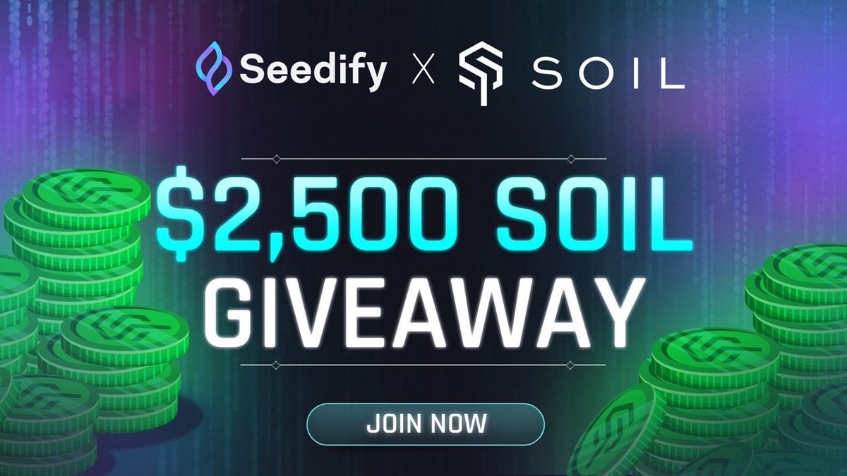 More is always welcome when it comes to giveaways 😉

That’s why <a href="/soil_farm/">Soil</a> is launching another giveaway for you 🎁

The more tasks you finish, the more likely you are to win👇

galxe.com/seedify/campai…