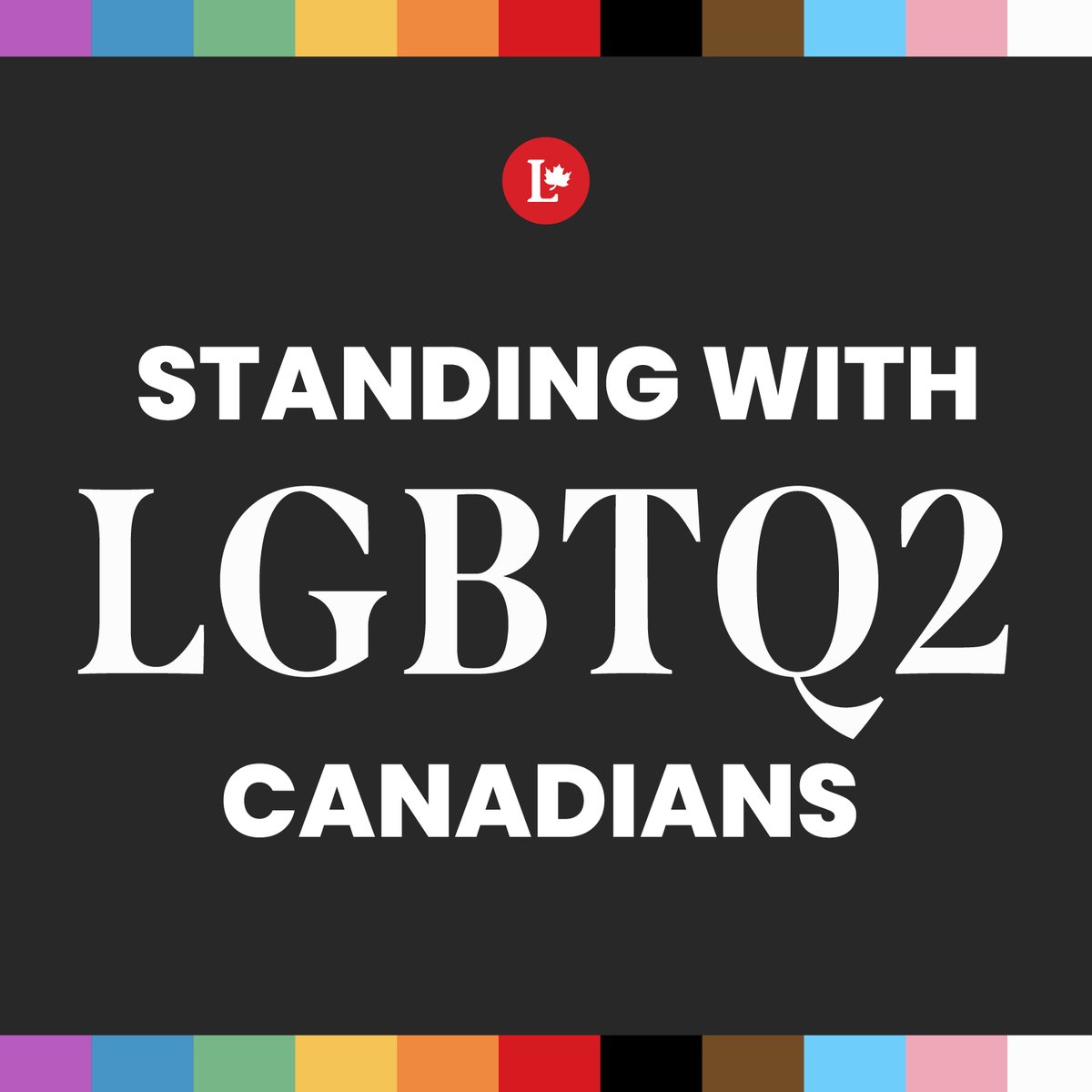 liberal_party's tweet image. Everyone should feel safe &amp;amp; free to be themselves, and we’ll always stand up for LGBTQ2 Canadians and their rights.