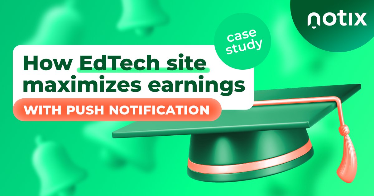Struggling to engage your website users?👀
See how an educational platform achieved a remarkable ROI boost with push notifications. Get the scoop on their winning strategy👉 bit.ly/3ritVKr