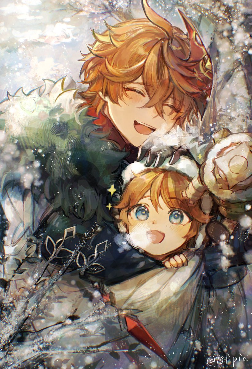 自慢の兄弟！ 
#タルタリヤイラストコンテスト
#原神 #tartaglia