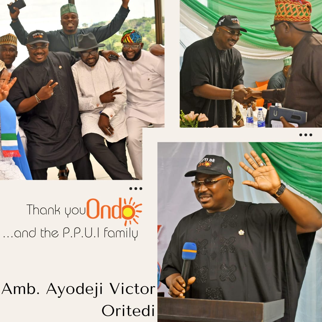JoeAmbore's tweet photo. The Leadership of the Peace, Progress, and Unity Initiative endorsed @stvick Ambassador Victor during their program yesterday in Ondo state.
The endorsement demonstrates their 
trust in @stvick to take Ondo to the next level.
@OndoAPC 
@officialABAT 
@OfficialAPCNg 
 
#Ayotide https://t.co/pDBFj6JS3j