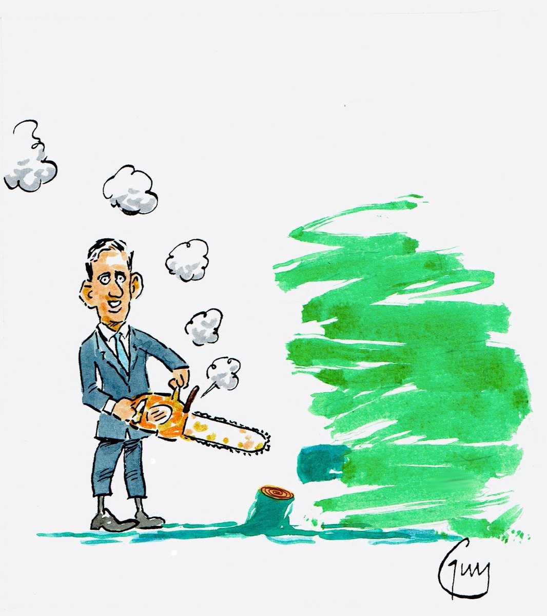 Cartoon4sale's tweet image. Guy Venables on #RishiSunak #Conservatives #NetZero2030 – political cartoon gallery in London original-political-cartoon.com