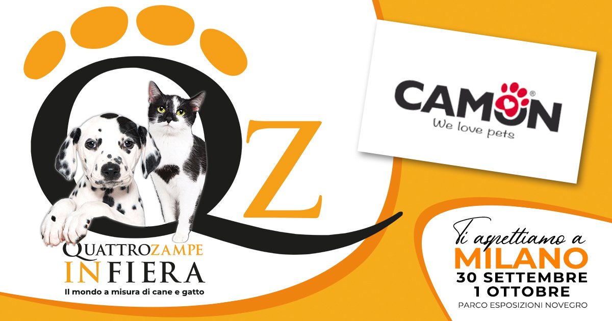 La tappa milanese del tour di QuattrozampeInFiera 2023 è ormai vicina!
L'evento si svolgerà presso il Parco Esposizioni Novegro, nelle giornate del 30 settembre e del 1° ottobre.

camon.it/news/camon-a-q…

 Vieni a visitare il nostro stand: ti aspettiamo!