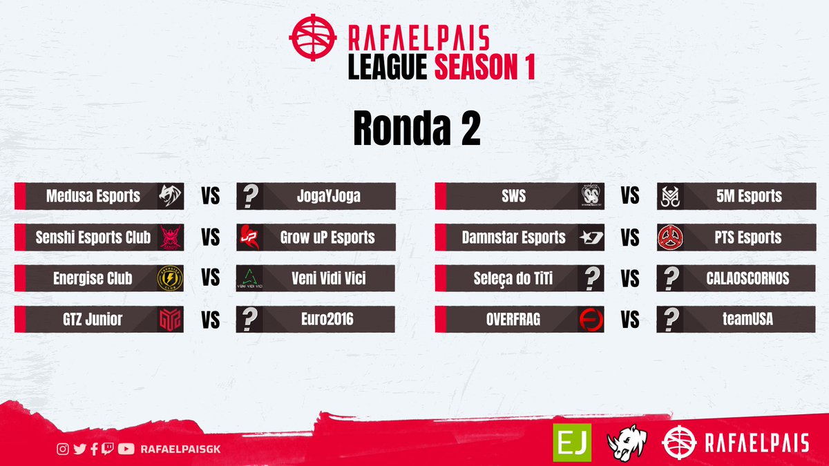 Estes são os jogos da segunda Ronda na RPL Season 1.

<a href="/MedusaeSportsGG/">Medusa Esports</a> vs #JogaYJoga
<a href="/ClubSenshi/">Senshi Esports Club 🇵🇹</a> vs <a href="/growupesports/">growupesports</a> 
<a href="/EnergiseClub/">Energise</a> vs <a href="/vVvEsports2023/">Veni Vidi Vici</a> 
<a href="/GTZEsports/">GTZ Esports</a> vs #Euro2016
#SWS vs <a href="/5M_Esports/">5M ESPORTS</a> 
<a href="/damnstaresports/">DAMNSTAR ESPORTS ⭐️</a> vs <a href="/ptsesports/">PTS E-Sports</a>
#SeleçãDoTiTi vs #CALAOSCORNOS
<a href="/OVERFRAGG/">OVERFRAG GROUP</a> vs
