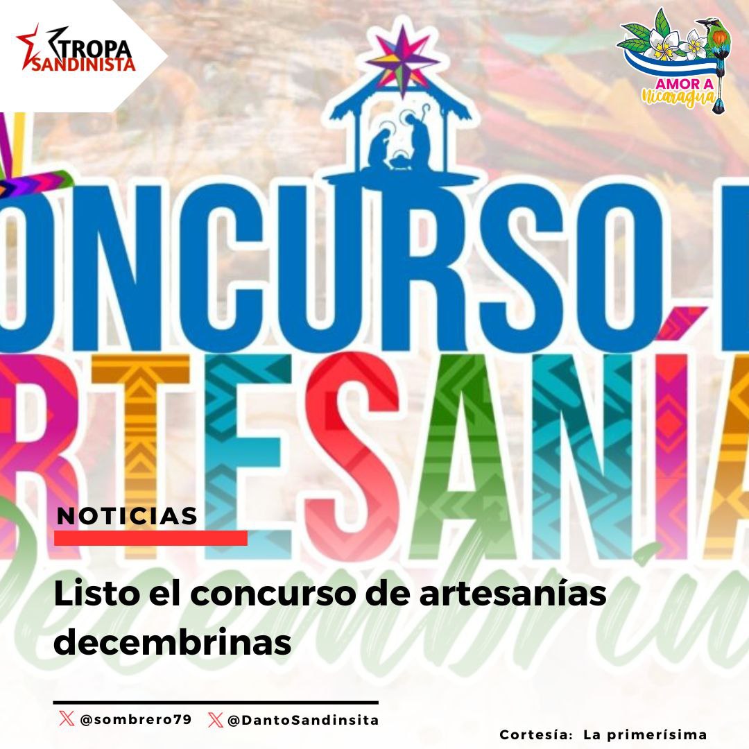 #PatriaBenditayLibre 
#AmoraNicaragua 
#TropaSandinista. Desde ya nos empezamos a preparar para nuestras fiestas de Diciembre.