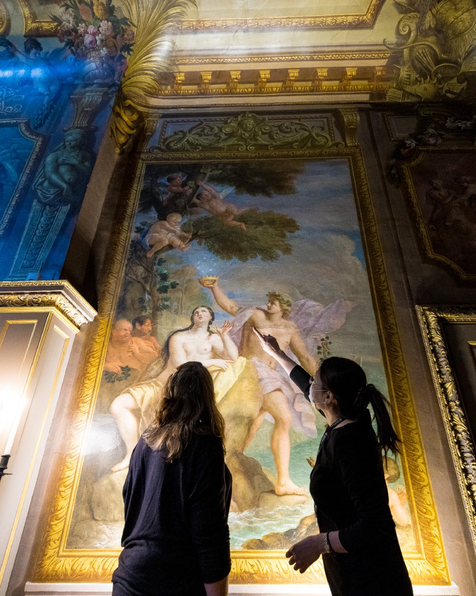 Caring for our collections 🎨 The spectacular paintings and ceiling murals in the Little Banqueting House by Antonio Verrio date to the 18th century. Discover more about our conservation work with Google Arts &amp; Culture ➡️ brnw.ch/21wCLAD