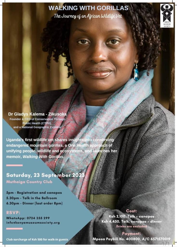 Dear Kenya 🇰🇪 friends and wildlife enthusiasts, I'm thrilled to share that we are bringing #WalkingWithGorillas📚🦍 to your beautiful country! 

Join me as I share not only the story of gorillas but also my connection with Kenya's incredible wildlife conservation efforts.