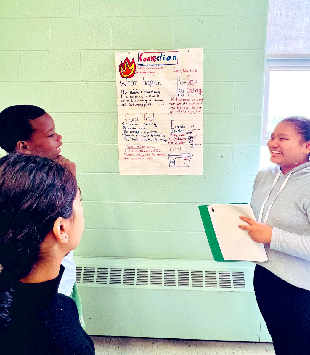 therealmrmehta's tweet image. 🔥Grade 7s are on fire with their knowledge of heat transfers! Wowed as they walked through the sizzling world of conduction, convection, and radiation on their gallery walk. It's hotter than a summer day!  @RBPSBobcats ☀️📚#HeatTransferMasters #MiniScientists 🌡️🥼