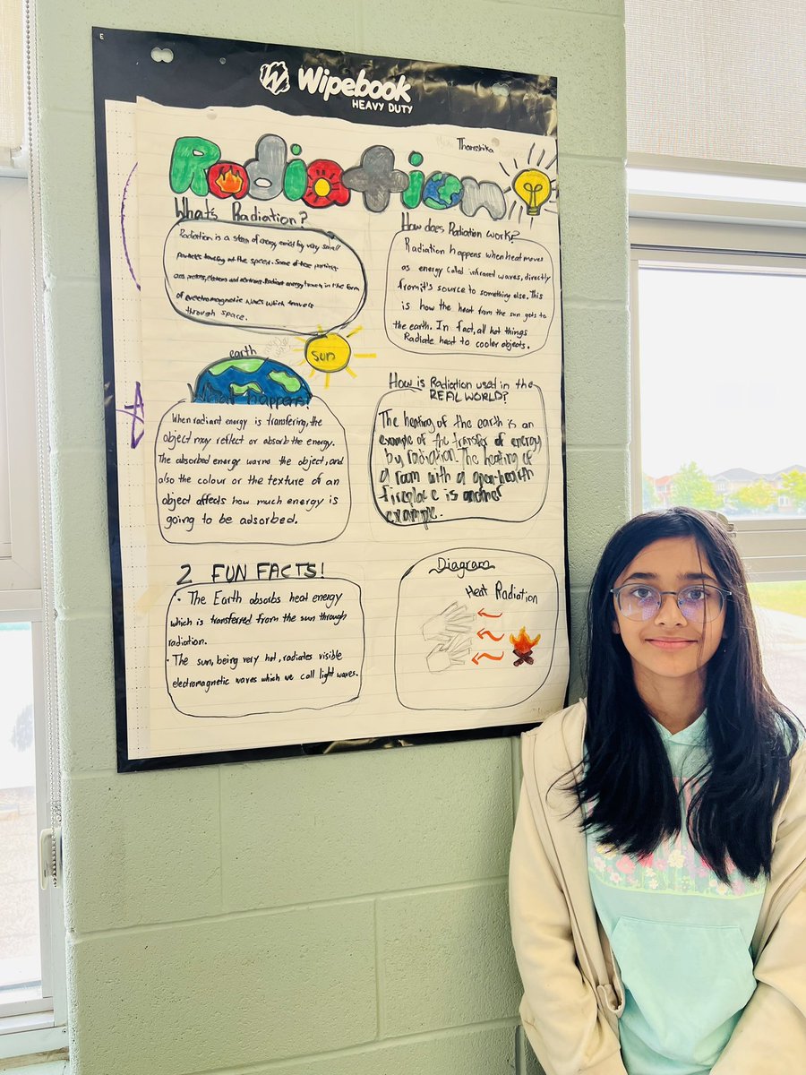 therealmrmehta's tweet image. 🔥Grade 7s are on fire with their knowledge of heat transfers! Wowed as they walked through the sizzling world of conduction, convection, and radiation on their gallery walk. It's hotter than a summer day!  @RBPSBobcats ☀️📚#HeatTransferMasters #MiniScientists 🌡️🥼