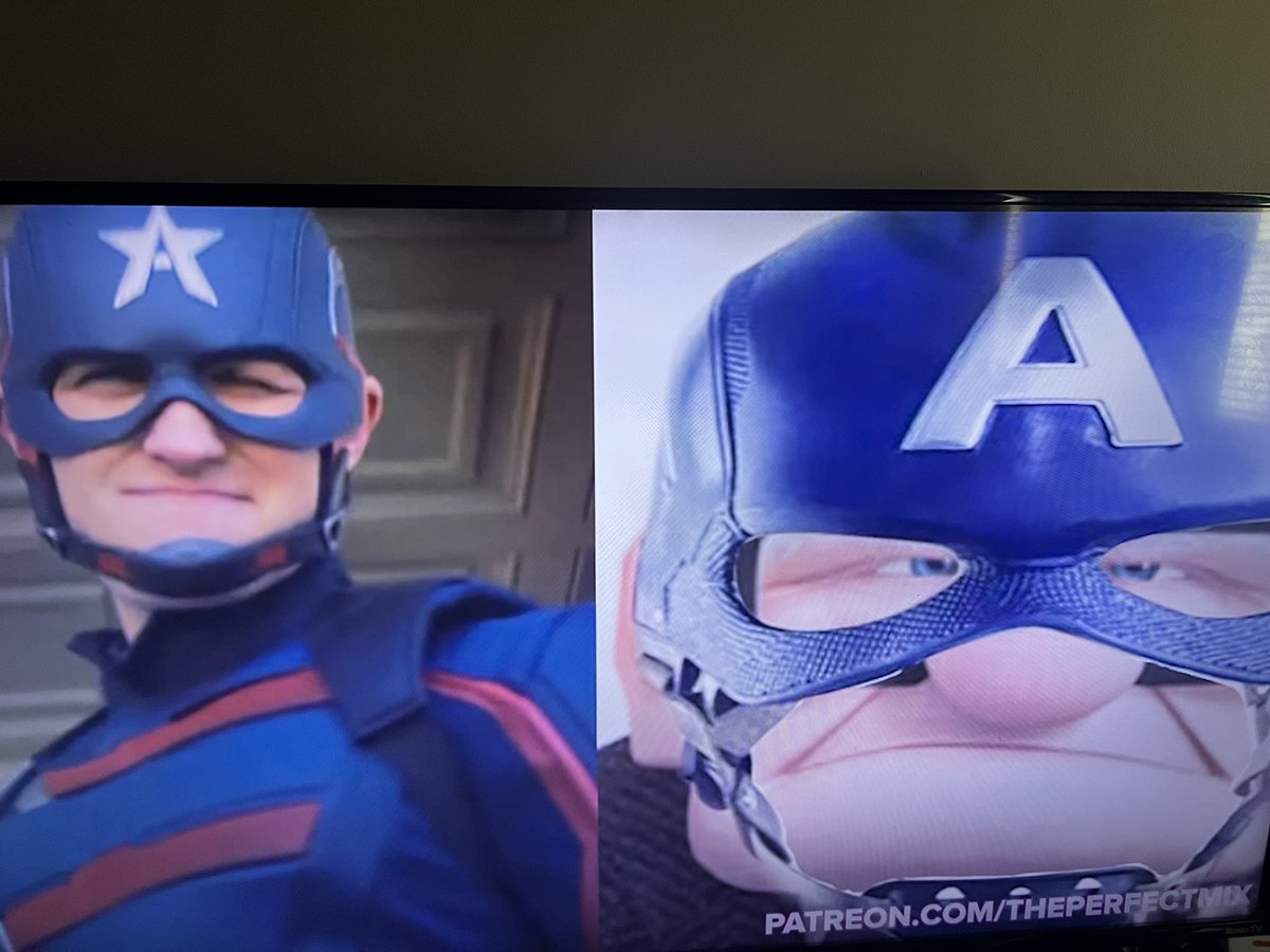 Quay2Krazy's tweet image. Why they do that boy John Walker like this bro 😂😂😂😂 #fatws #MarvelComics