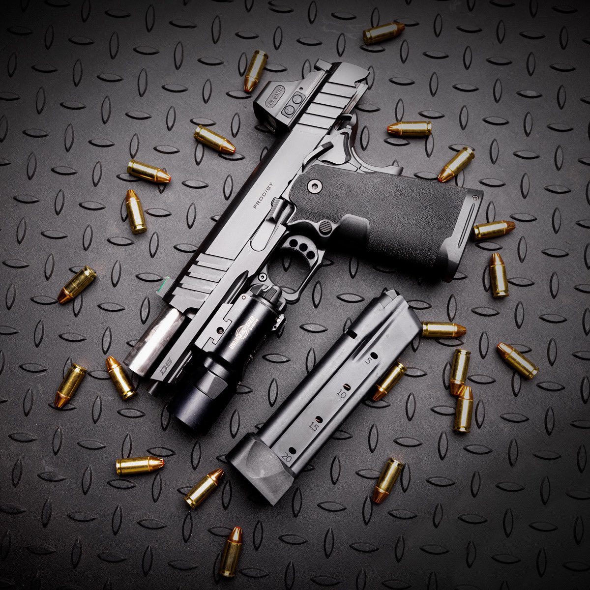 Springfield_Inc's tweet photo. To allow for easy manipulation of the slide in adverse conditions, the Prodigy features generous slide serrations both front and rear. https://t.co/d9syyklD2F