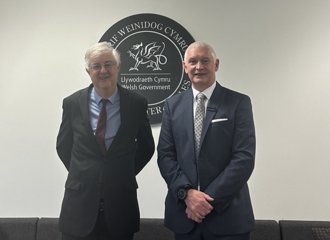 Today's meeting between Wales' First Minister Mark Drakeford and Bryn Hughes MBE was very productive. We're expecting an official statement from the Welsh Government regarding PFEW's Medals For Heroes campaign, so watch this space. Big steps forward for the campaign recently.