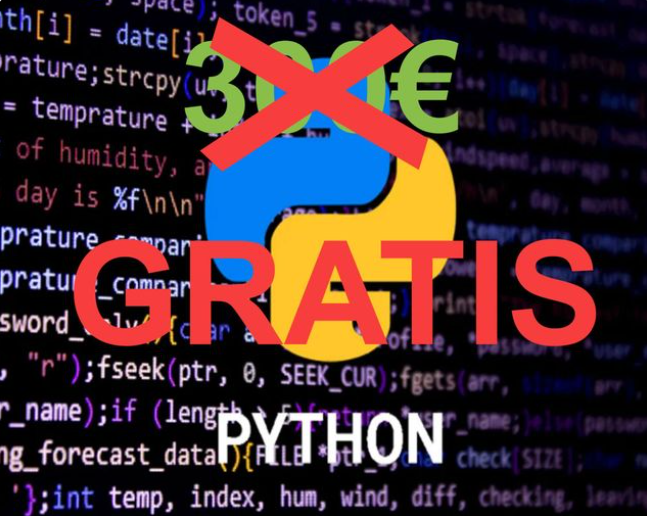DigiTecEvo's tweet photo. ¡¡Curso Python Gratis!!, no pierdas la oportunidad. #Python #curso #gratis https://t.co/oslYZ4RAOk https://t.co/XXGXWNC0Xt