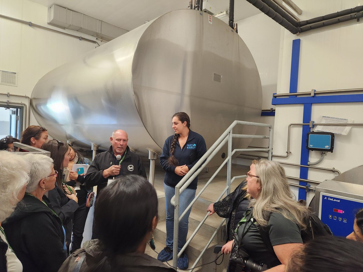 It's tour day! We are kicking off our morning with our foodie friends to tour the University of Guelph Dairy Research Station. #dairyatguelph