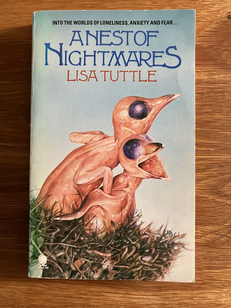 MattPayne1973's tweet photo. Prized possession. #lisatuttle Lisa Tuttle’s brilliant short story collection A Nest of Nightmares. Packed with classics - Bug House, The Horse Lord, The Nest etc - amazingly was originally a UK only release. Now rectified by #paperbacksfromhell - a must-read. https://t.co/YtTIsMGUmS