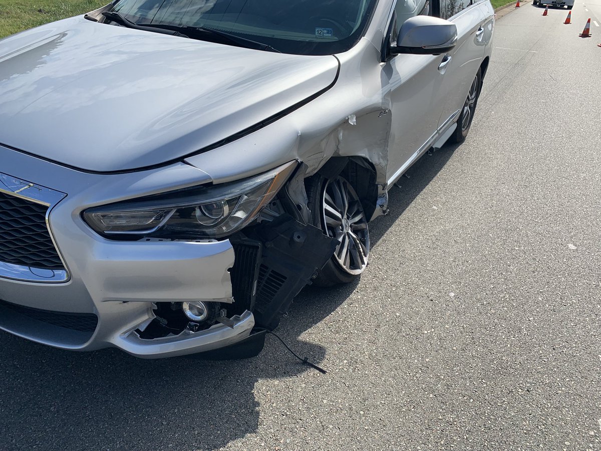 Officers are currently working a two vehicle crash at Midlothian and Moorefield Dr. There are no injuries. The driver of the sedan was charged with improper lane change. <a href="/CCPDVa/">Chesterfield Police</a> <a href="/8NEWS/">8News WRIC Richmond</a> <a href="/CBS6/">WTVR CBS 6 Richmond</a> <a href="/NBC12/">NBC12 is now 12 On Your Side</a>