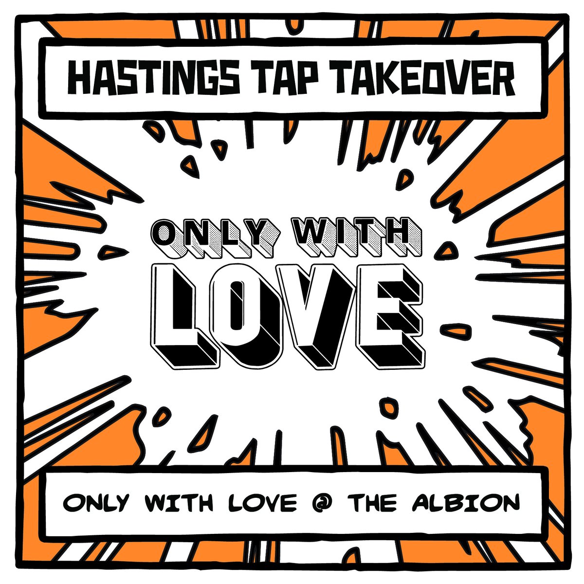 Next up another name that will be familiar to HTTO devotees, it's everyone's favourite ONLY WITH LOVE at THE ALBION 🍻