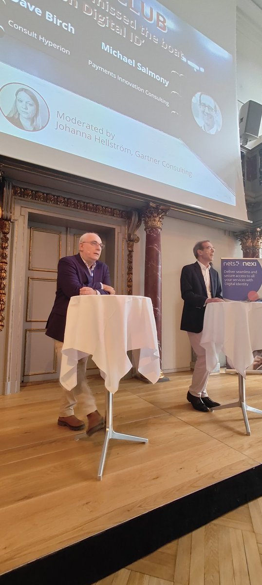 "Have banks missed the boat on Digital Identity?" 
#MobeyForum fightclub - a lively, fun and informational format to end a great conference day. And with two of my absolute favourite industry pundits in the ring - <a href="/dgwbirch/">Dave "Someone you trust is one of us" Birch</a> and <a href="/salmony/">Michael Salmony</a> - good times are ensured!