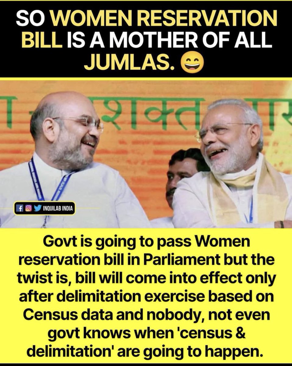 prakashraaj's tweet photo. Statutory WARNING:-.              The biggest #Jhumla 
Dear Women ..                   BEWARE 
these MEN {Bigots)  .. will not stand by YOU .. its an illusion to get ypur VOTES . 
We need to continue our fight.. #WomenEmpowerment  #WomenReservationBill2023  .. #justasking https://t.co/hUmOAy8H8N
