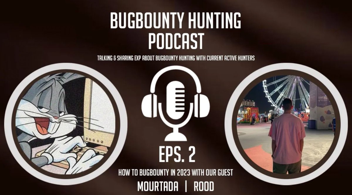 حلقة البودكاست مع عم الناس <a href="/0x_rood/">🇸🇦 Murtada Bin Abdullah (Rood)</a> 😂❤️
حلقه فيها اسرار وطرق للريكون وافكار كتير ان شاء الله تفيدكم ❤️

Link: youtu.be/sqq5EoCrqJk

ريتويت جميل عشان اكبر عدد من الناس يستفيد ان شاء الله ❤️

#bugbounty #cybersecuritypodcast #cyberbugs