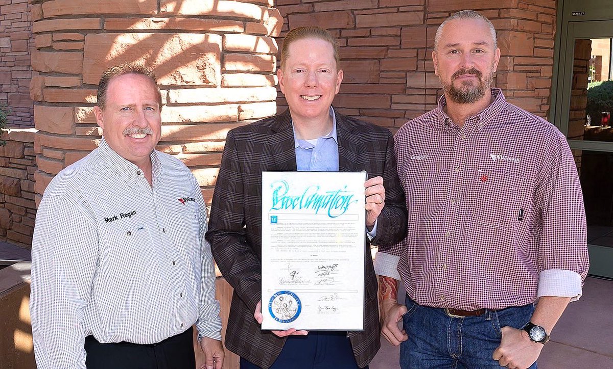 NVEnergy's tweet photo. Commissioner @rossjmiller recognized agencies yesterday who responded and assisted the #MtCharleston community after destruction caused by tropical storm #Hilary. ♥️ #NVEnergy is grateful to receive this proclamation alongside all agencies involved. 

#PowerOfGood #PowerSafeNV https://t.co/3XFc8U55a8
