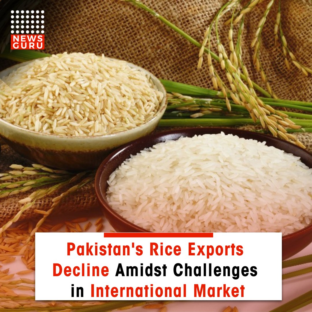 In the first two months of FY24, Pakistan's rice exports have fallen by 17.3%, totaling $233 million compared to $283 million in FY23. 

Read more: newsguru.pk/pakistans-rice…
#NewsGuru #pakistan #riceexport #internationalmarket