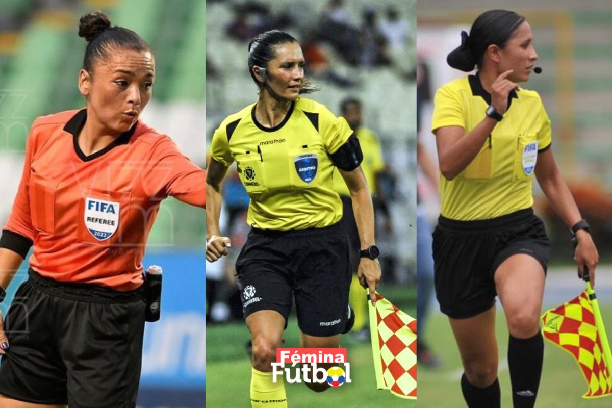 #LibertadoresFEM 🏆

Esta es la couta arbitral que pondrá Colombia en la Copa Libertadores Femenina 2023 que se jugará en el país 🇨🇴

🇨🇴 Jenny Arias 
🇨🇴 Mary Blanco
🇨🇴 Mayra Sánchez 

📸 Vizzor