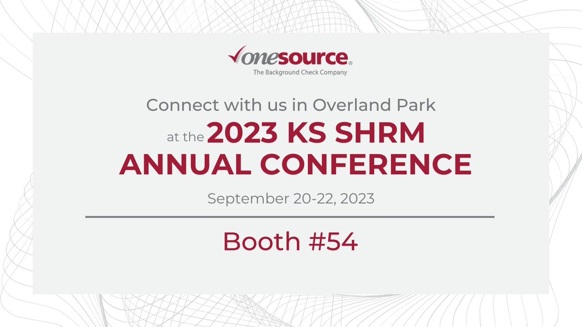 OneSourceBackgd's tweet photo. We're SOARing into Overland Park for this year's #KSSHRM Annual Conference! ✈️

If you're there, visit us at our booth to get your ticket to first-class background screening, or reach out on our website 🎫

https://t.co/SzonpcOEkX

#SHRM #HR #backgroundscreening https://t.co/G24RXppbUk