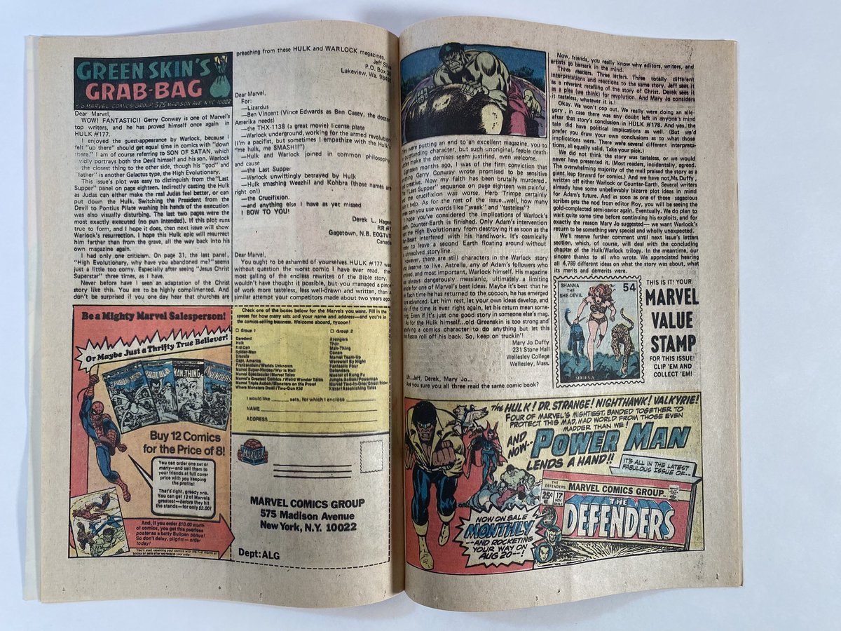 truman3's tweet photo. @OverlordOf_Evil Yup! MVS intact, few color breaks and tiny dings… bigger thing is a “subscription fold” that’s only apparent on the back cover and a soft wave on latter interior pages. https://t.co/VjvTKJuLN4