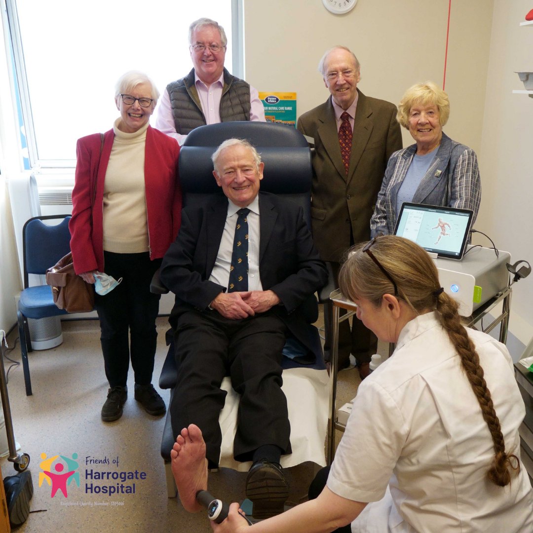 1/3 We work closely with #HarrogateHospital staff to understand exactly what equipment they need so we can ensure we're buying equipment that will make a real difference to staff and patients.

Like the advanced #shockwavetherapy machine we donated to the #Podiatry Department.
