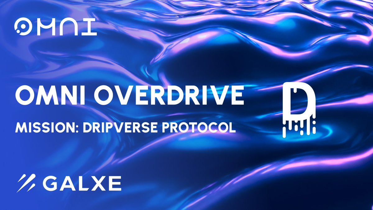 Omni Network (@omnifdn) on Twitter photo Happy to announce that <a href="/0xDripVerse/">DripVerse Protocol</a>, an Omnichain NFT Infrastructure platform, has deployed on #OmniOverdrive!
By leveraging <a href="/OmniFDN/">Omni Network</a>, DripVerse enables universal NFT minting & teleportation across all L2s! 🎨
Complete the mission available on <a href="/Galxe/">Galxe</a>:
galxe.com/OmniNetwork/ca… Happy to announce that <a href="/0xDripVerse/">DripVerse Protocol</a>, an Omnichain NFT Infrastructure platform, has deployed on #OmniOverdrive!
By leveraging <a href="/OmniFDN/">Omni Network</a>, DripVerse enables universal NFT minting & teleportation across all L2s! 🎨
Complete the mission available on <a href="/Galxe/">Galxe</a>:
galxe.com/OmniNetwork/ca…