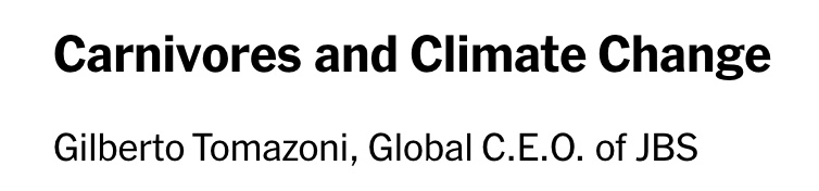jennysplitter's tweet photo. Sorry, the CEO of JBS is speaking at NYT's Climate Week event? Uh, what? https://t.co/L6IHPrKiaD