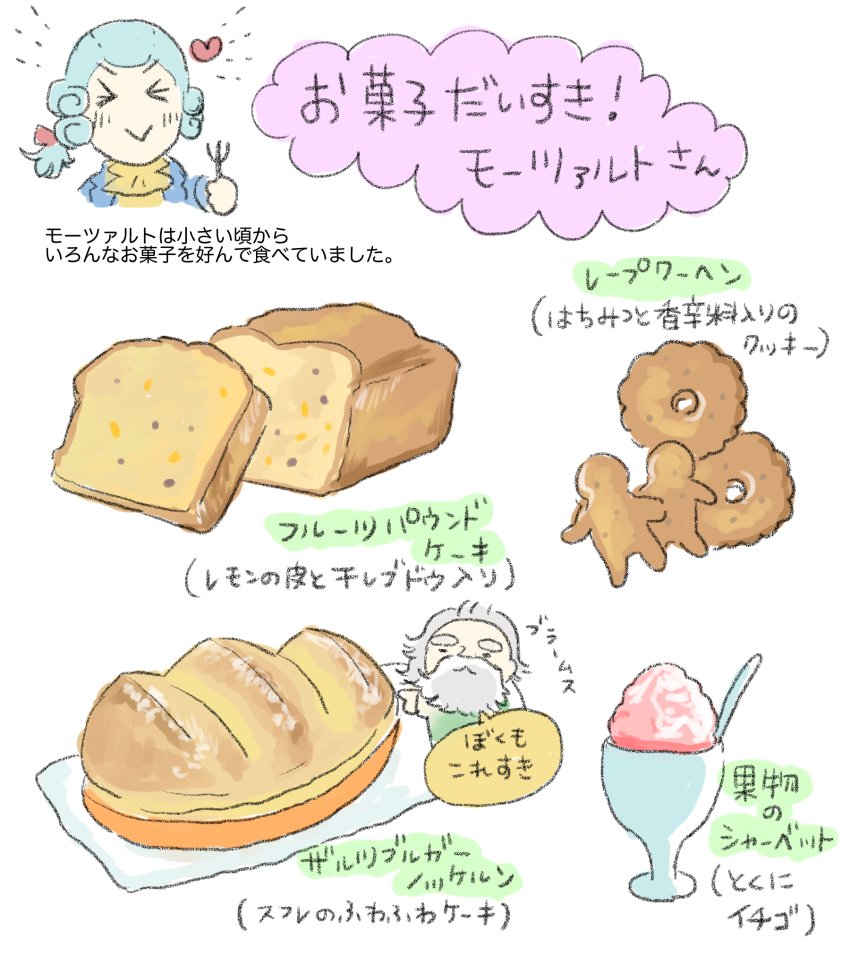 お菓子大好きモーツァルトさん🍨 