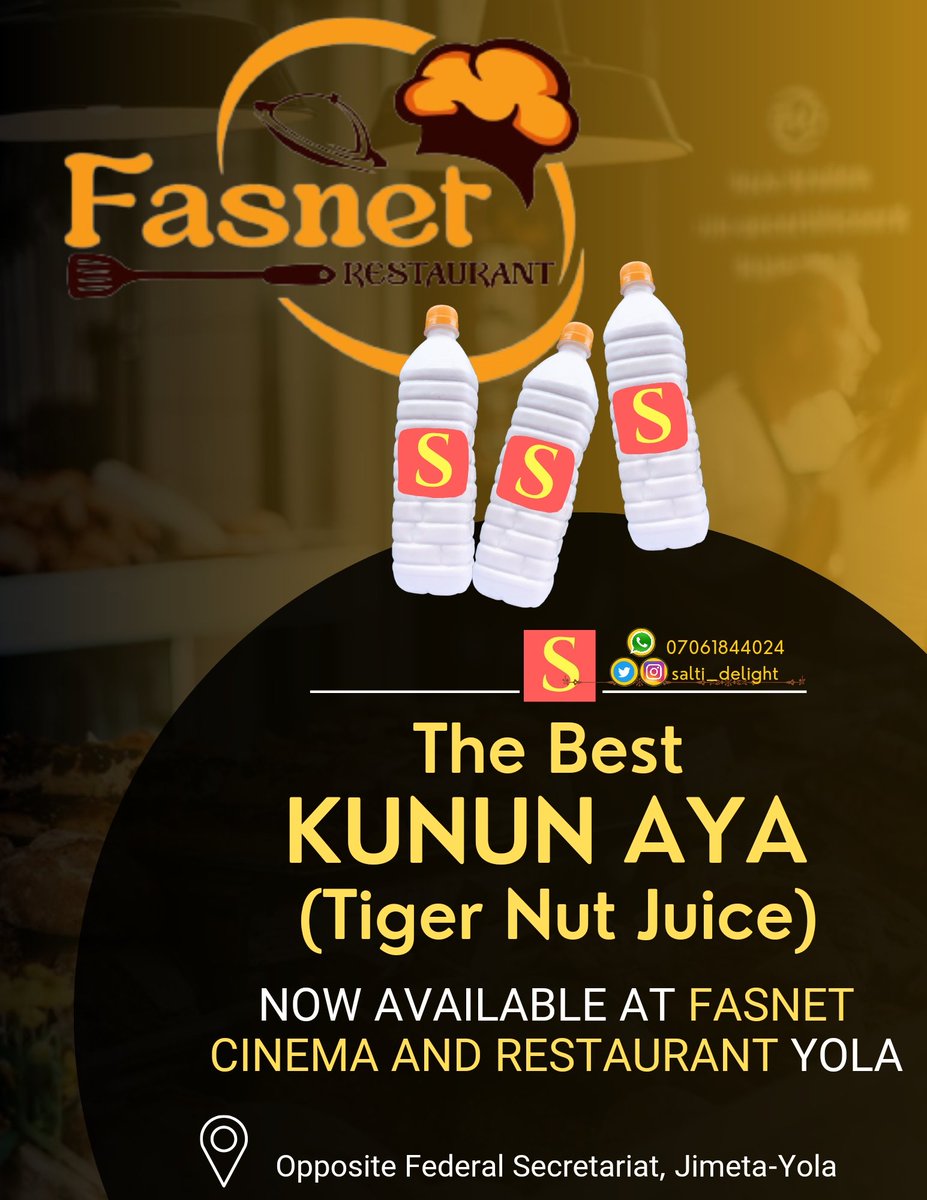 The best news for all our Kunun Aya lovers!

#kununaya #saltidelight #fasnetrestaurant