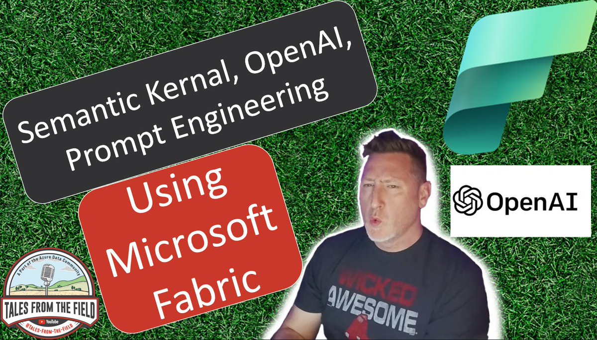 Our latest MS Tech Bits is LIVE!!  @SQLBalls Presents How to Invoke the #SemanticKernel using #OpenAI & configure #PromptEngineering in #MicrosoftFabric! It's WICKED AWESOME!!

Link: youtu.be/8da4smSAoEk

cc @DBABullDog @JoshLuedeman @neeraj_jhaveri @nodestreamio