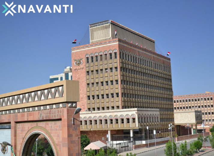 NavantiGroup's tweet photo. #Picoftheday: Central Bank of #Yemen in Sana’a.
Peace talks between the #Houthis and #SaudiArabia  wrapped up Tuesday in #KSA, in what was the first public official visit to #Riyadh by a #Houthi delegation since the war erupted in 2015. https://t.co/saKfAx2TCe https://t.co/LIxtCgb7Ju