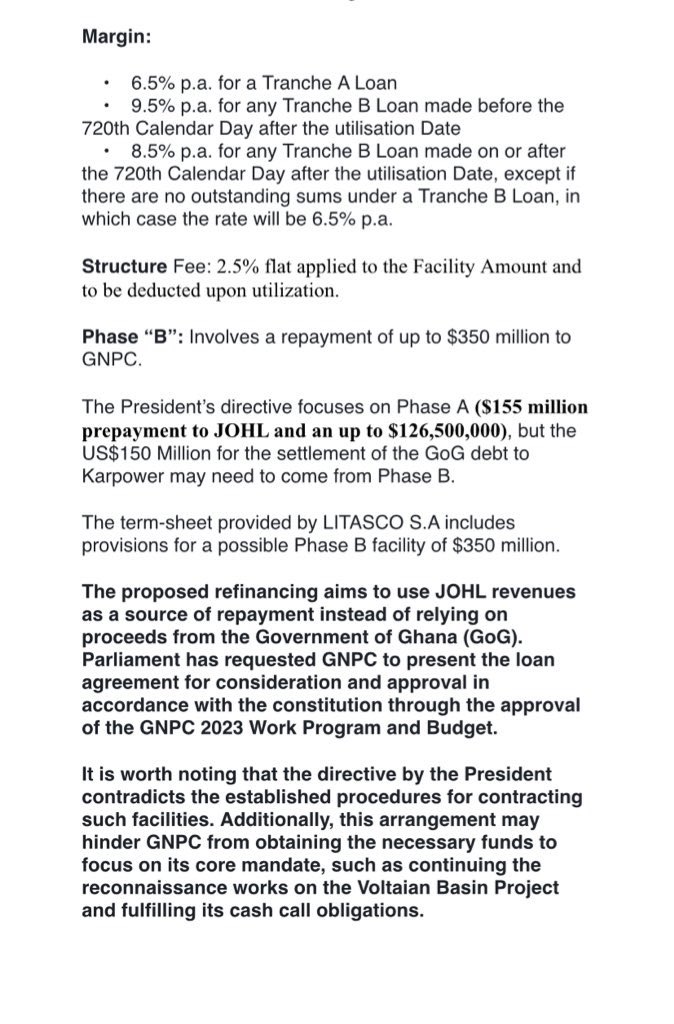 AnnanPerry's tweet image. Breaking News

The Minority in Parliament has uncovered yet another clandestine attempt by the Akufo-Addo/Bawumia NPP government to borrow a staggering $431.5 million using GNPC without the approval of Parliament.

The Minority has sighted authoritative documents to the effect…