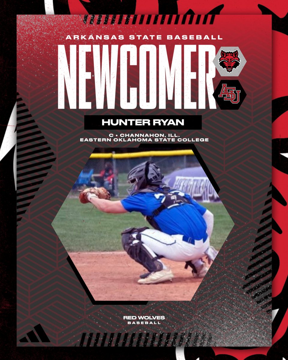 Hunter Ryan won a Gold Glove at Eastern Oklahoma State and has the potential to be an impact player behind the plate and with the bat1 🐺 Hunter Ryan | @Hunterryan_ ▪️ C 📍 Channahon, Ill. | Eastern Oklahoma State College #WolvesUp