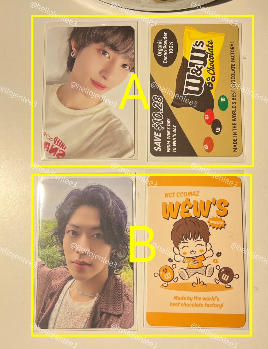 hellojenlee3's tweet photo. (wts)
การ์ด NCT CCOMAZ

✧A การ์ดหยางหยาง คาแรคเตอร์วินวิน green ver. 100฿
✧B การ์ดยูตะ คาแรคเตอร์วินวิน 
orange ver. 100฿

Shipping 30฿
🍎 สนใจ dm เลยค่ะ (สะดวกส่องไฟค่ะ)
#ตลาดนัดnct #ตลาดนัดwayv #ตลาดนัดnct127 https://t.co/vPsvln2HVR