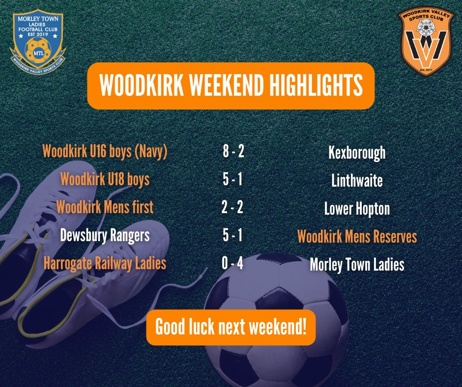 🔥 Woodkirk Weekend highlights 🔥

The first Highlights from the weekend post in the new season with an amazing start from all the teams!

Let's go Woodkirk!!! We are proud of you! Good luck on the next matches and thank you for being part of our club! 🧡