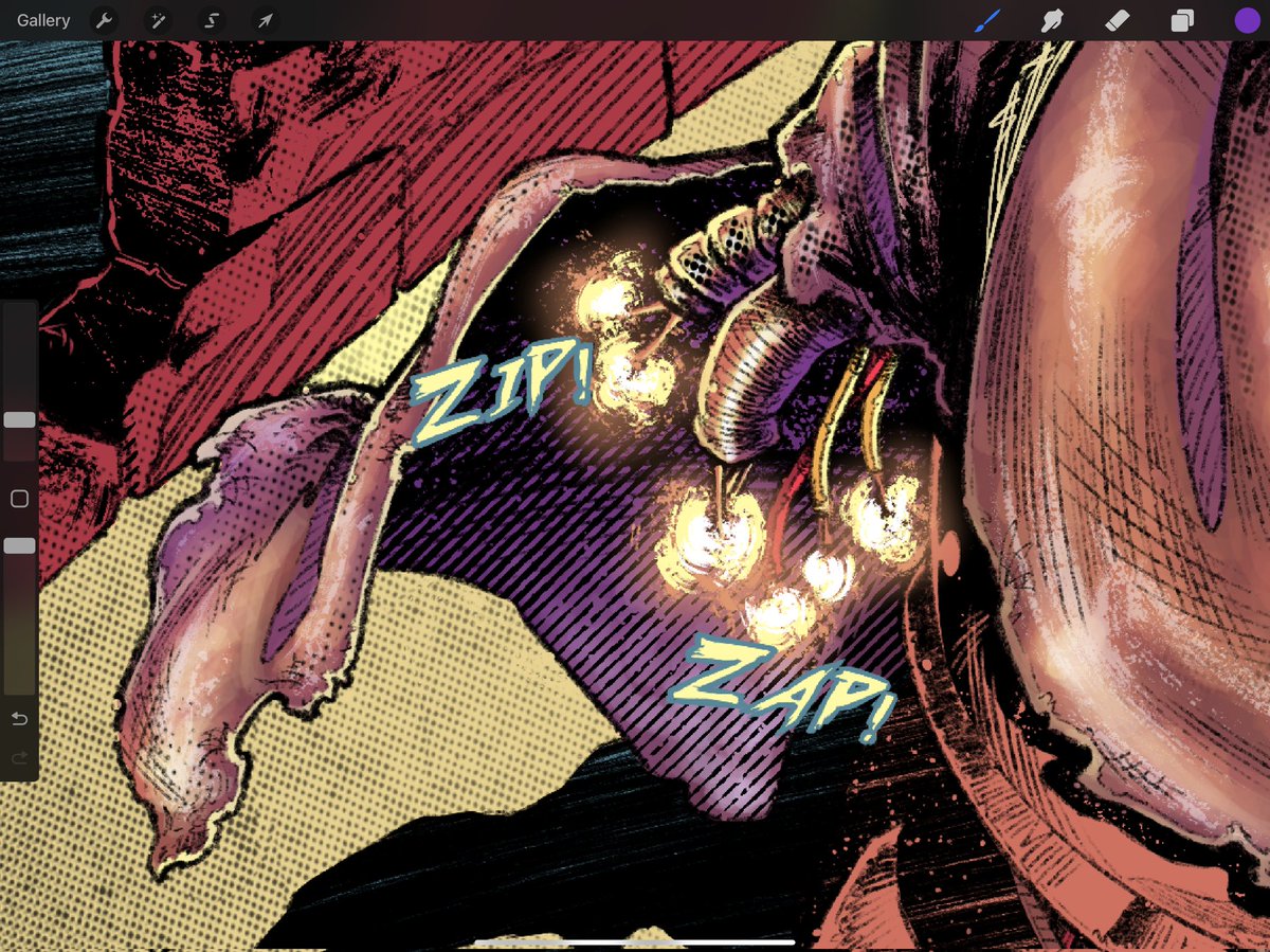 BoogieBotComics's tweet photo. Zips and Zaps, love coloring these sparks in my comics 🤖
#boogiebotcomics #art #color #inks #indieartist https://t.co/plmg3roJ2l
