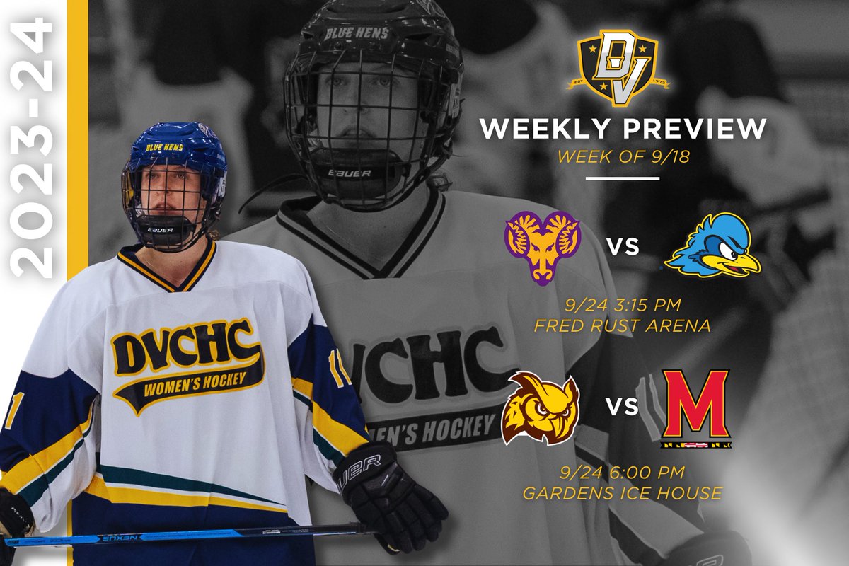 Get ready for the first week of DVCHC matchup action! Can’t wait to see these teams faceoff on Sunday🏒

#dvchc