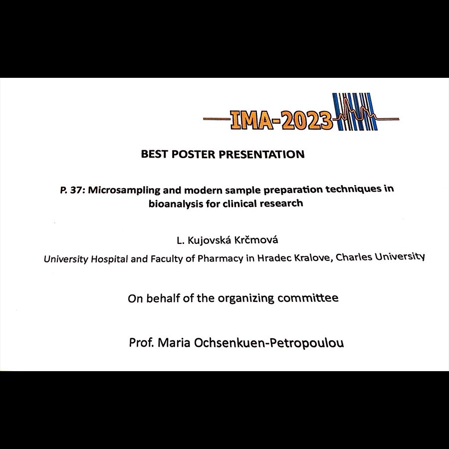 Chromed_lab's tweet photo. Congratulations to our supervisor for rocking the 13th International Conference on ‘Instrumental Methods of Analysis’ (IMA-2023) with her outstanding presentation and winning the award for the best poster! 🎉👏 #chromedlab https://t.co/fExF1a6Plo